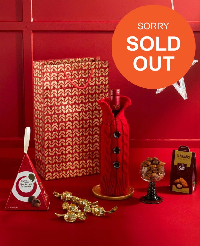 Festive Thanks with Red Wine Gift Bag<br/>(Corporate Gifts)